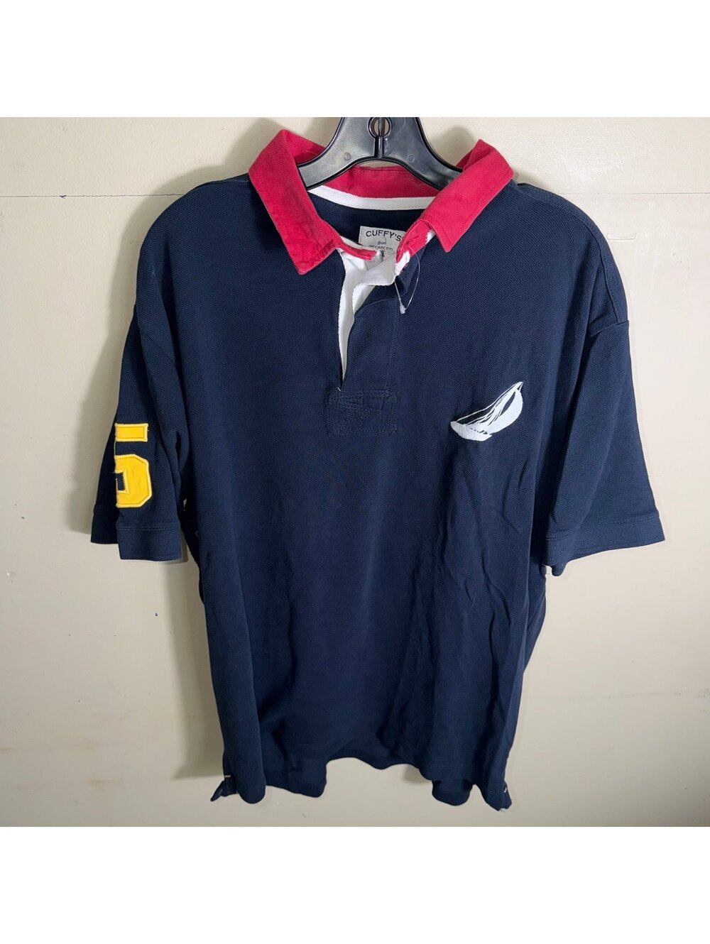 Cuffys Cape Cod Rugby Polo Mens 2XL Vtg y2k 90s Rare